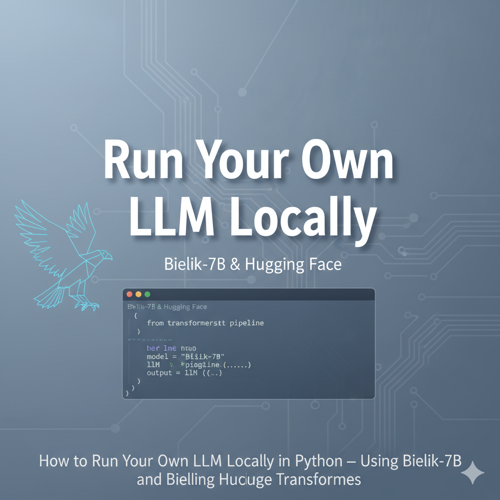 Thumbnail for How to Run Your Own LLM Locally in Python — Using Bielik-7B and Hugging Face Transformers
