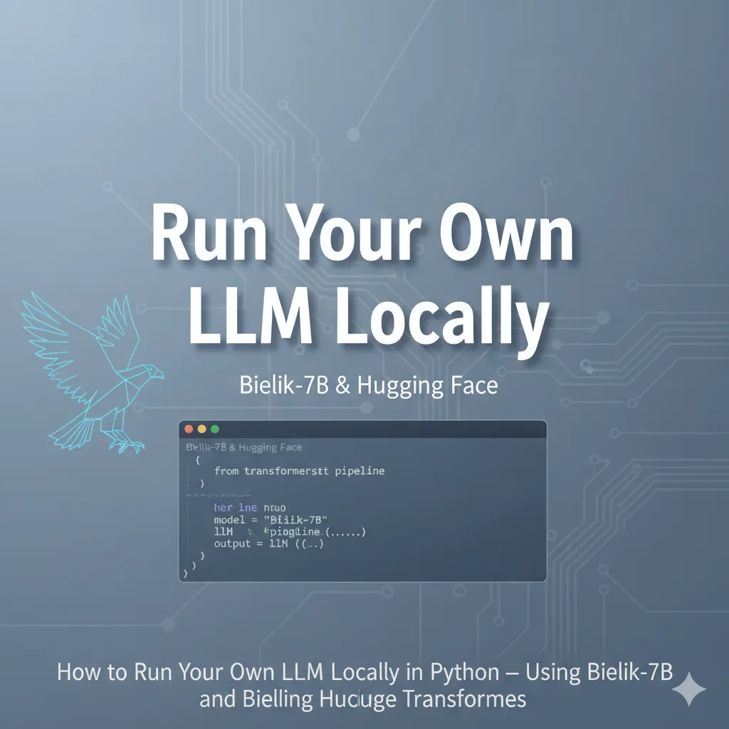 Thumbnail for How to Run Your Own LLM Locally in Python — Using Bielik-7B and Hugging Face Transformers