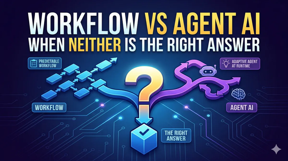 Thumbnail for Workflow vs Agent AI: When Neither Is the Right Answer
